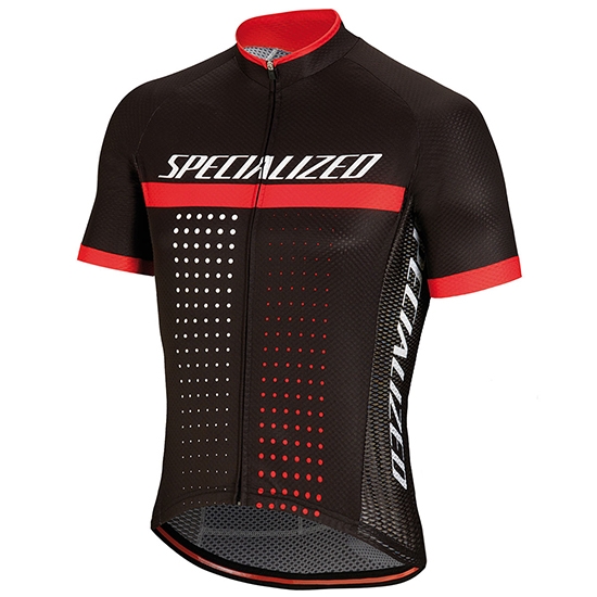 2018 Abbigliamento Ciclismo Specialized Nero Bianco Rosso Manica Corta e Salopette