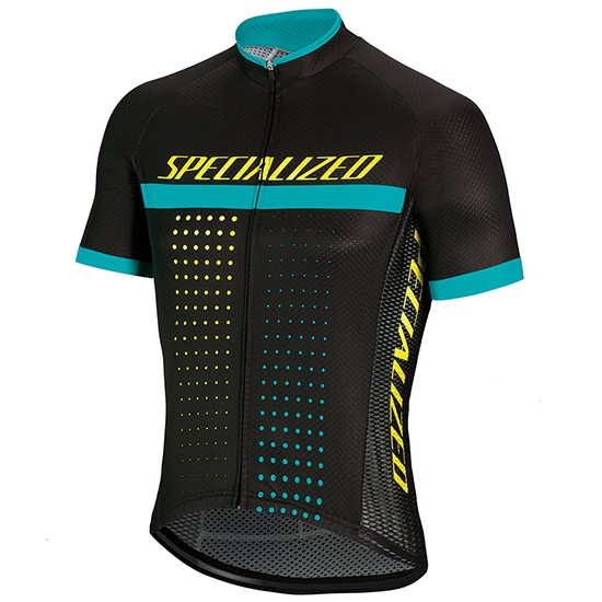 2018 Abbigliamento Ciclismo Specialized Nero Blu Manica Corta e Salopette
