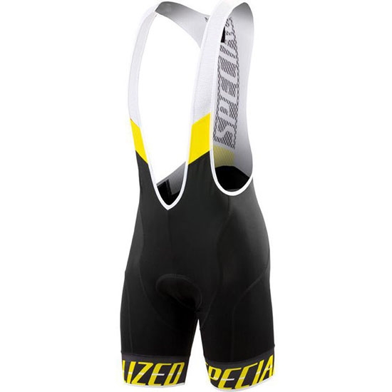 2018 Abbigliamento Ciclismo Specialized Nero Giallo Bianco Manica Corta e Salopette