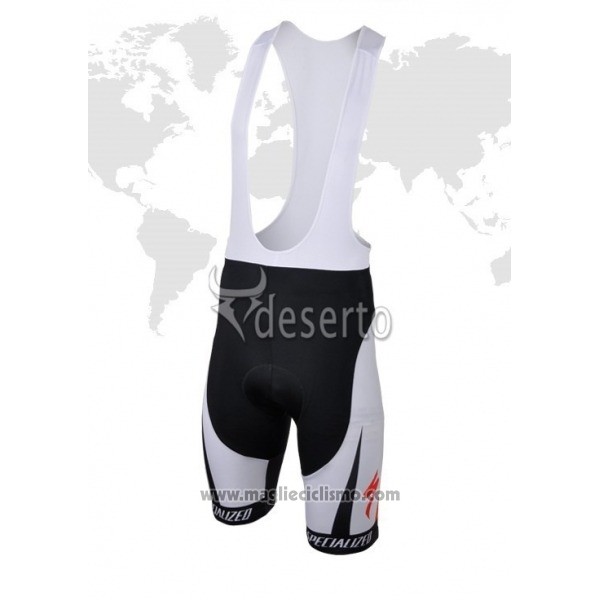 2018 Abbigliamento Ciclismo Specialized Rosso Bianco Manica Corta e Salopette