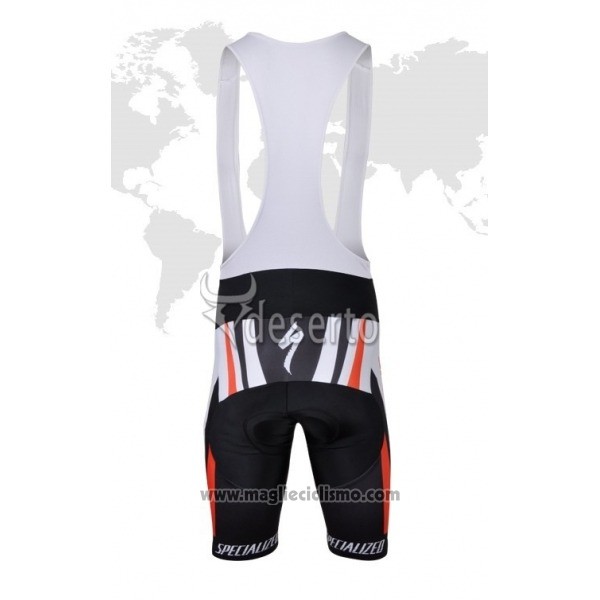 2018 Abbigliamento Ciclismo Specialized Rosso Bianco Manica Corta e Salopette