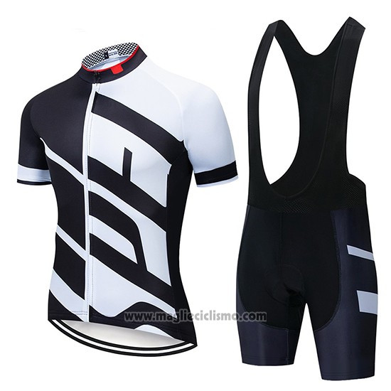 2019 Abbigliamento Ciclismo Specialized Bianco Nero Manica Corta e Salopette