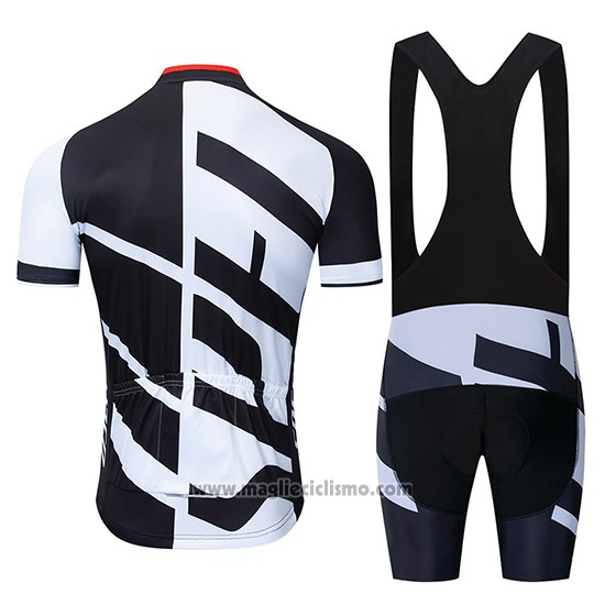 2019 Abbigliamento Ciclismo Specialized Bianco Nero Manica Corta e Salopette