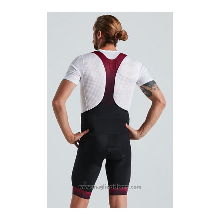 2021 Abbigliamento Ciclismo Specialized Nero Rosso Manica Corta e Salopette