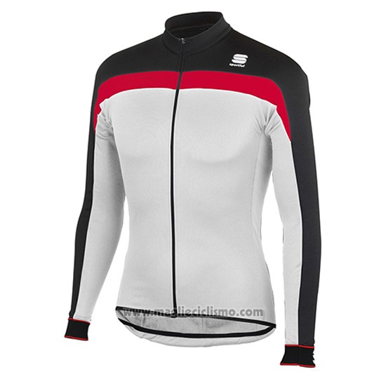 2016 Abbigliamento Ciclismo Sportful Bianco Manica Lunga e Salopette