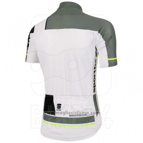 2016 Abbigliamento Ciclismo Sportful Bianco e Grigio Manica Corta e Salopette