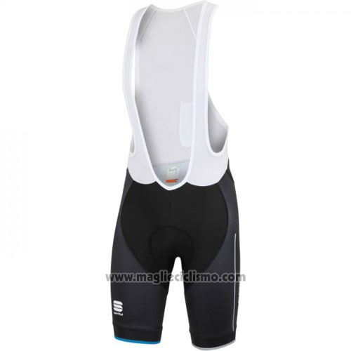 2016 Abbigliamento Ciclismo Sportful Nero Blu Manica Corta e Salopette