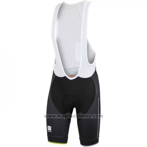 2016 Abbigliamento Ciclismo Sportful Nero Verde Manica Corta e Salopette