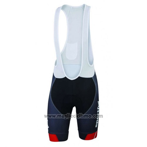2016 Abbigliamento Ciclismo Sportful Nero e Blu Manica Corta e Salopette