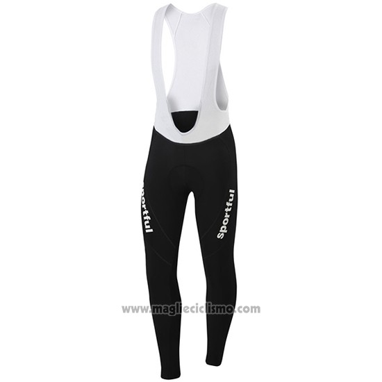 2016 Abbigliamento Ciclismo Sportful Nero e Blu Manica Lunga e Salopette