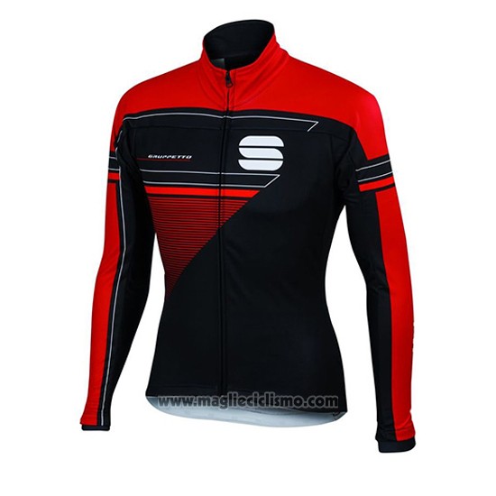 2016 Abbigliamento Ciclismo Sportful Rosso Manica Lunga e Salopette