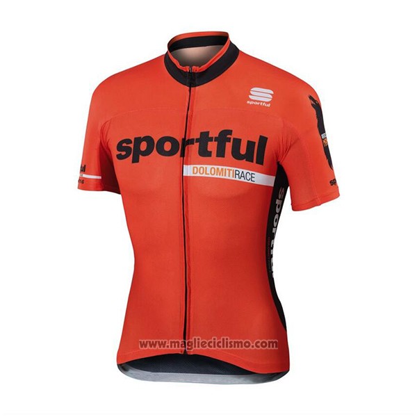 2017 Abbigliamento Ciclismo Sportful Arancione Manica Corta e Salopette