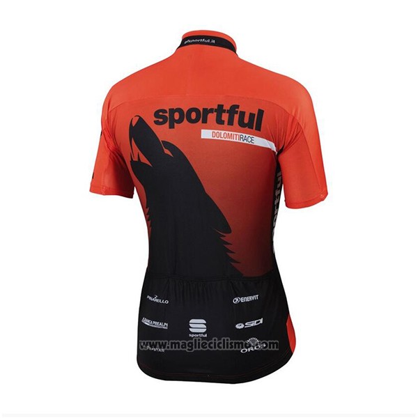 2017 Abbigliamento Ciclismo Sportful Arancione Manica Corta e Salopette