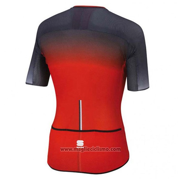 2017 Abbigliamento Ciclismo Sportful R&d Ultraskin Rosso e Grigio Manica Corta e Salopette