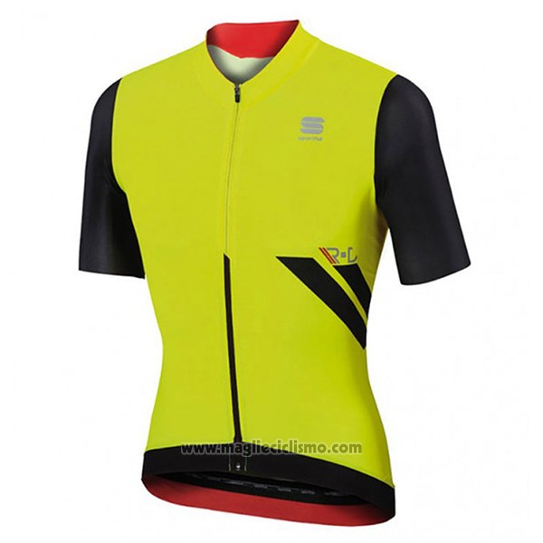 2017 Abbigliamento Ciclismo Sportful R&d Ultraskin Verde e Nero Manica Corta e Salopette