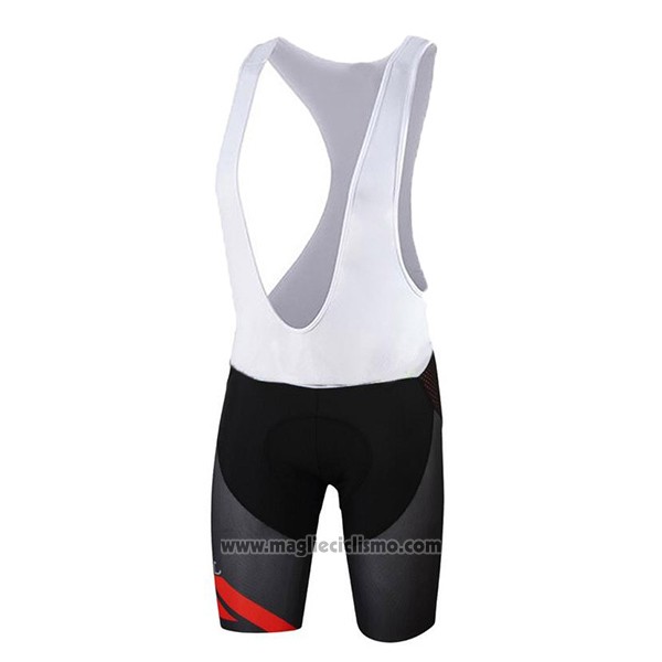2017 Abbigliamento Ciclismo Sportful Rosso e Nero Manica Corta e Salopette