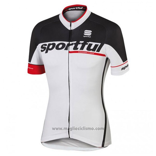2017 Abbigliamento Ciclismo Sportful Sc Bianco Manica Corta e Salopette