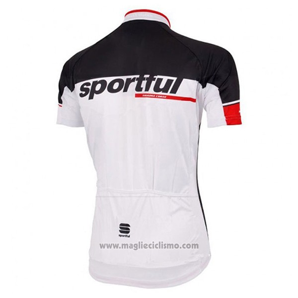 2017 Abbigliamento Ciclismo Sportful Sc Bianco Manica Corta e Salopette