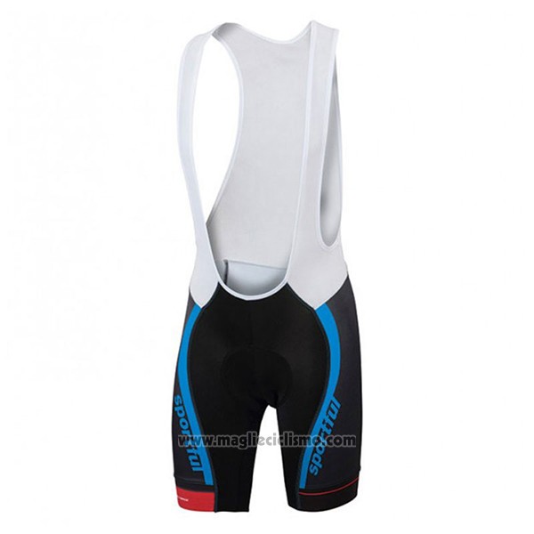 2017 Abbigliamento Ciclismo Sportful Sc Blu e Nero Manica Corta e Salopette