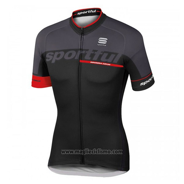 2017 Abbigliamento Ciclismo Sportful Sc Nero Manica Corta e Salopette