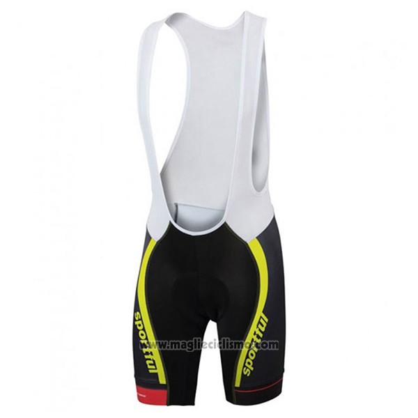 2017 Abbigliamento Ciclismo Sportful Sc Nero e Verde Manica Corta e Salopette