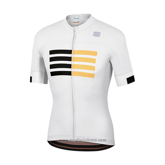 2021 Abbigliamento Ciclismo Sportful Bianco Manica Corta e Salopette