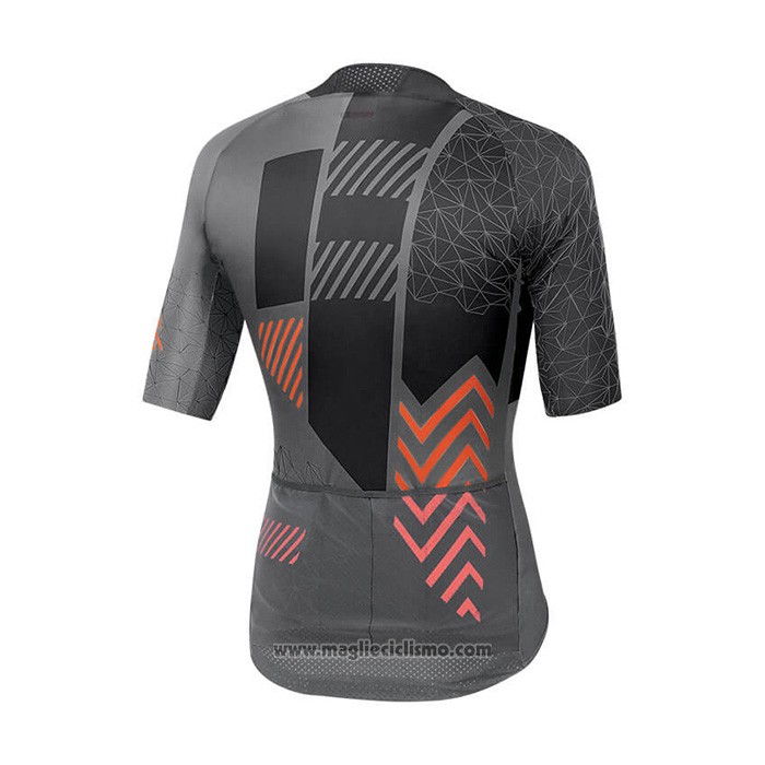 2021 Abbigliamento Ciclismo Sportful Nero Grigio Arancione Manica Corta e Salopette