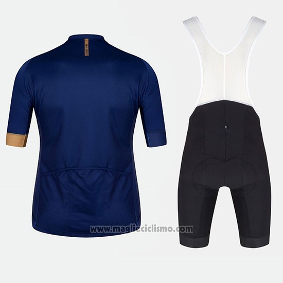 2018 Abbigliamento Ciclismo Velo Blu Arancione Manica Corta e Salopette