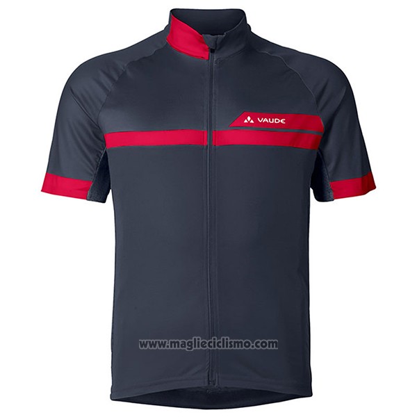 2017 Abbigliamento Ciclismo Vaude Rosso e Nero Manica Corta e Salopette
