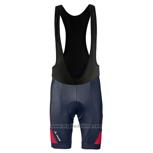 2017 Abbigliamento Ciclismo Vaude Rosso e Nero Manica Corta e Salopette