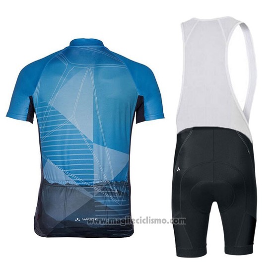 2018 Abbigliamento Ciclismo Vaude Majura Blu Manica Corta e Salopette