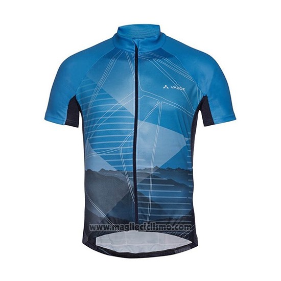 2018 Abbigliamento Ciclismo Vaude Majura Blu Manica Corta e Salopette