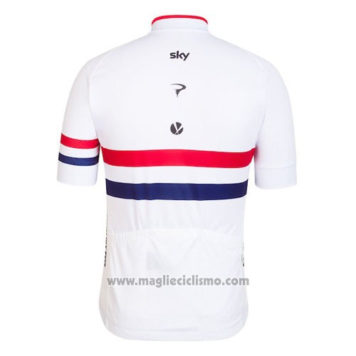 2016 Abbigliamento Ciclismo Francia Rosso e Bianco Manica Corta e Salopette