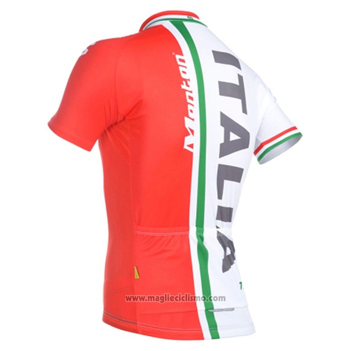 2021 Abbigliamento Ciclismo Italia Rosso Verde Manica Corta e Salopette