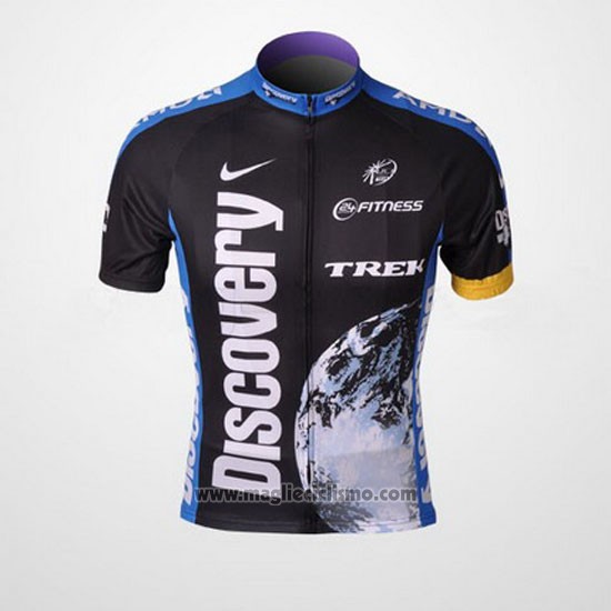 2007 Abbigliamento Ciclismo Trek Nero e Blu Manica Corta e Salopette
