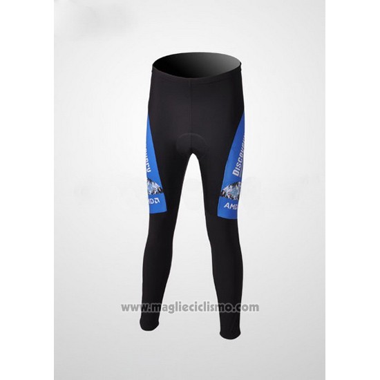 2007 Abbigliamento Ciclismo Trek Nero e Blu Manica Lunga e Salopette Pantaloni