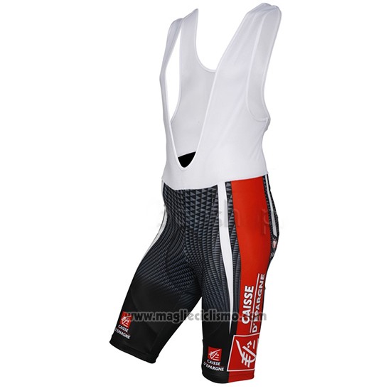 2010 Abbigliamento Ciclismo Caisse D Epargne Nero e Bianco Manica Corta e Salopette