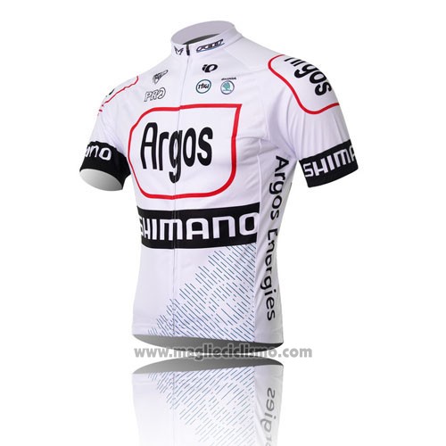 2013 Abbigliamento Ciclismo Argos Nero e Bianco Manica Corta e Salopette