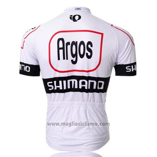 2013 Abbigliamento Ciclismo Argos Nero e Bianco Manica Corta e Salopette