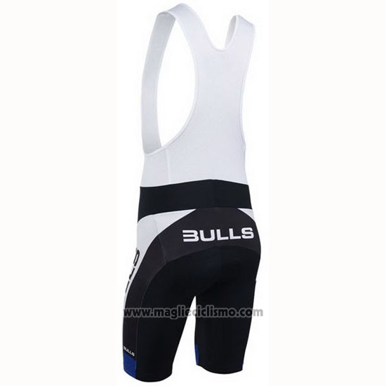 2013 Abbigliamento Ciclismo Bulls Nero e Bianco Manica Corta e Salopette