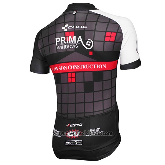 2015 Abbigliamento Ciclismo Achieve Nero Manica Corta e Salopette