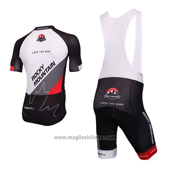 2016 Abbigliamento Ciclismo Craft Rocky Mountain Bianco e Nero Manica ...