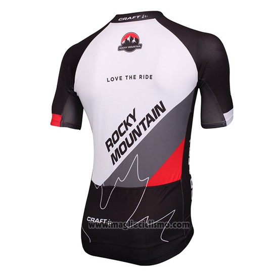 2016 Abbigliamento Ciclismo Craft Rocky Mountain Bianco e Nero Manica Corta e Salopette