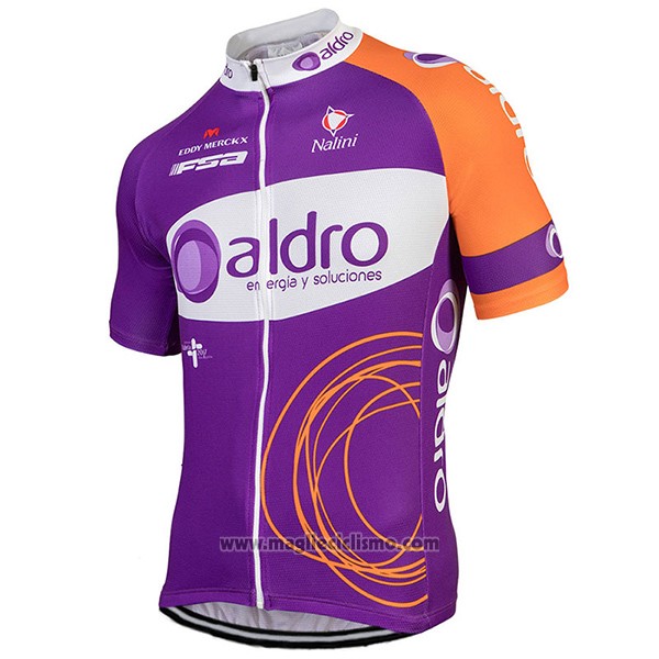 2017 Abbigliamento Ciclismo Aldro Viola Manica Corta e Salopette