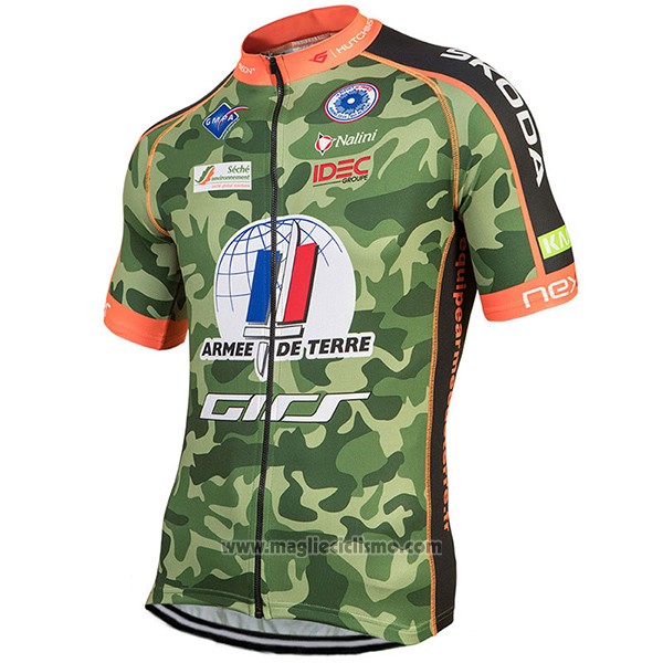 2017 Abbigliamento Ciclismo Armee De Terre Camuffamento Manica Corta e Salopette