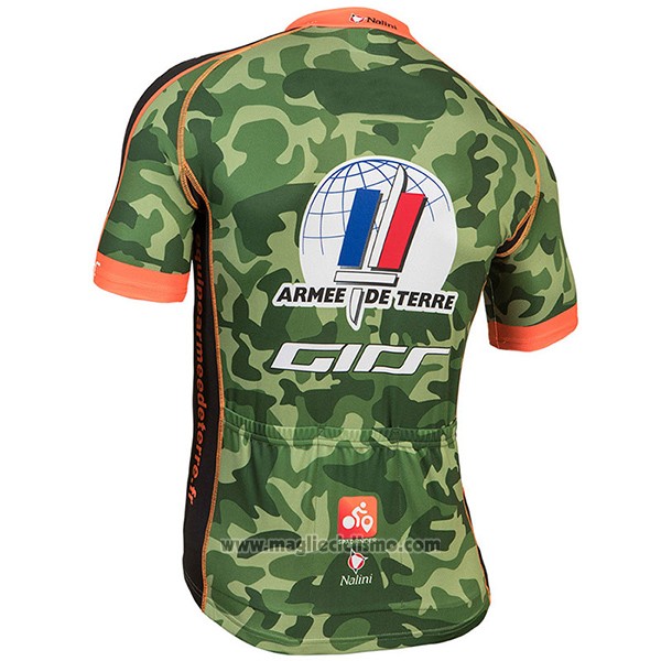 2017 Abbigliamento Ciclismo Armee De Terre Camuffamento Manica Corta e Salopette