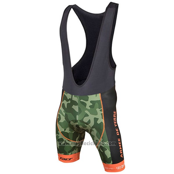 2017 Abbigliamento Ciclismo Armee De Terre Camuffamento Manica Corta e Salopette