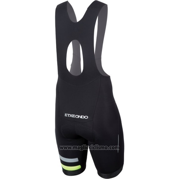2017 Abbigliamento Ciclismo Etxeondo Entzun Nero e Giallo Manica Corta e Salopette