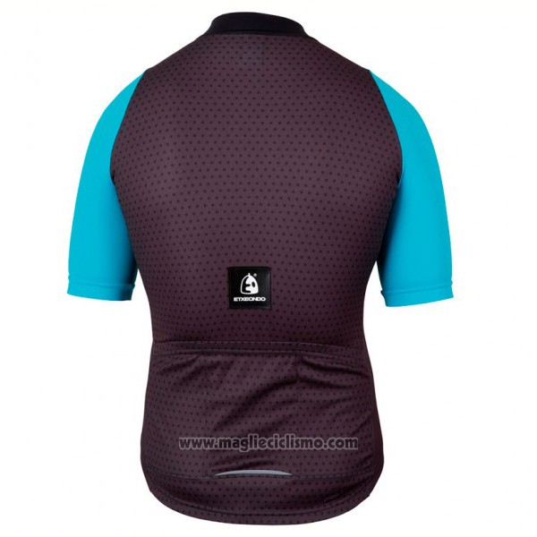 2017 Abbigliamento Ciclismo Etxeondo Neo Nero e Blu Manica Corta e Salopette