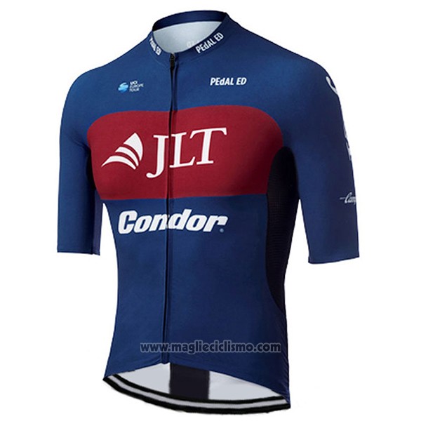 2017 Abbigliamento Ciclismo JLT Condor Race Blu Manica Corta e Salopette